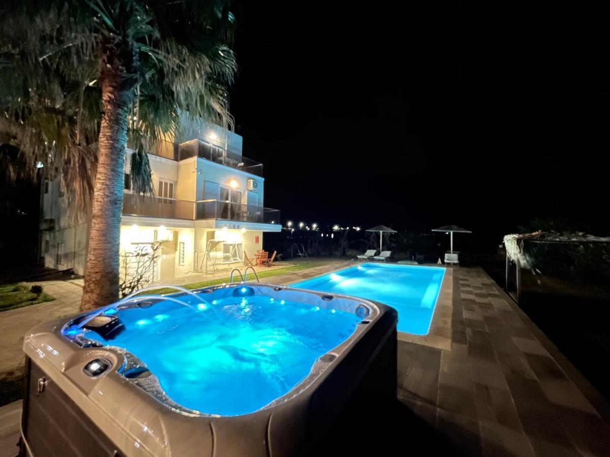Martimi Apartments - 200M From Drapanias Beach - Pool - Hot Tub - Sauna - Bbq Kíssamos Exterior foto